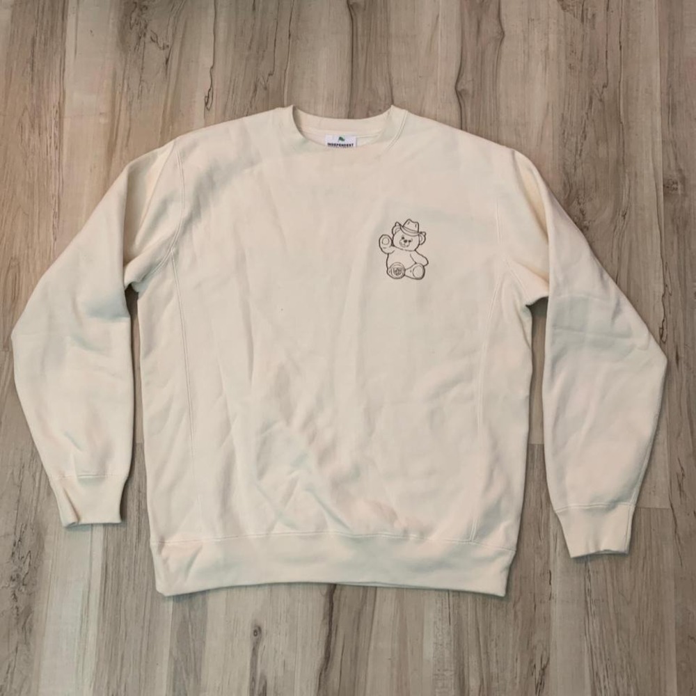 Independent Trading Company emroidered bear sweatshirt